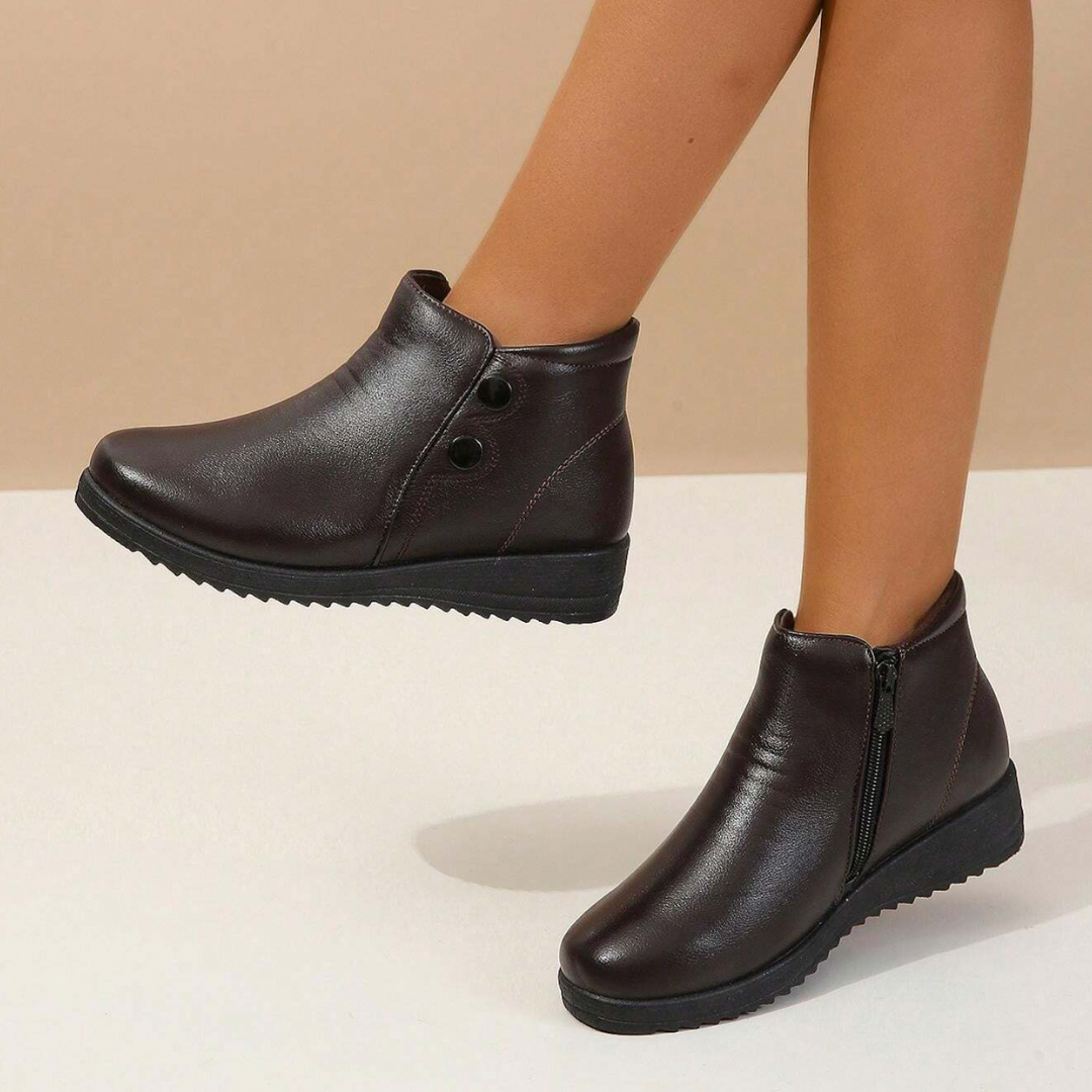 Botas Astrid™️ | Cálidas botas de cuero vegano