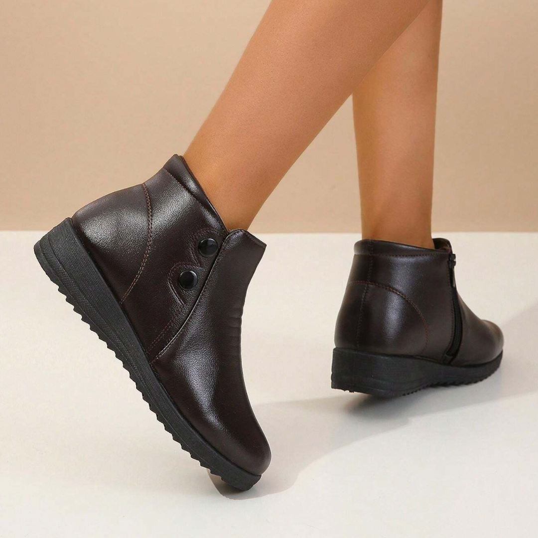 Botas Astrid™️ | Cálidas botas de cuero vegano